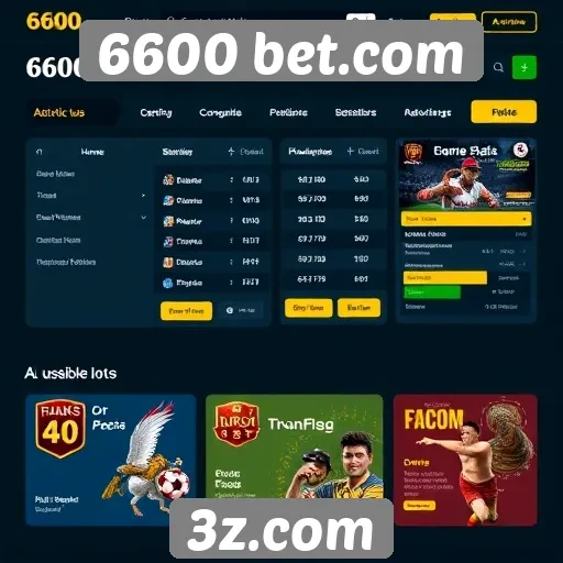 Análise da interface do usuário no 6600 bet.com